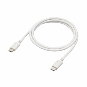 ELECOM エレコム USB Type C ケーブル ( タイプ C to C ) 1m PD 100W スリムケーブル 小型化コネクタ 【 iPhone パソコン スマホ 等 Type