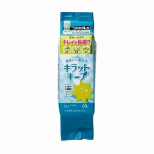 ELECOM ウェットティッシュ 詰め替え 60枚 フッ素入り 除菌 アルコール メッシュ ボトル 水回り キッチン 洗面台 浴室 テーブル ウェット