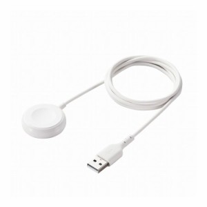 ELECOM Apple Watch ( アップルウォッチ ) 充電器 ケーブル USB-A 1.2m 高耐久 Apple正規認証品 series SE 7 6 5 4 3 2 1 対応 ホワイト 