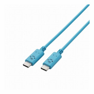 エレコム タイプC ケーブル ( Type C to C ) 2m PD 60W 【 iPad Pro / Air iPhone 等 Type-C 機器対応 】 RoHS指令準拠 ベイビー(ブルー