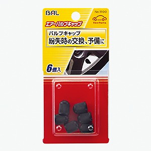 大橋産業 BAL エアーバルブキャップ 6個入 1100