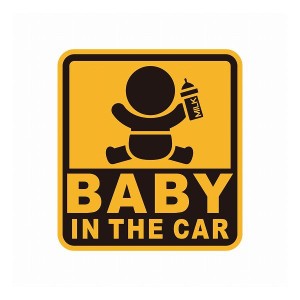 セイワ セーフティサイン BABY IN THE CAR WA122