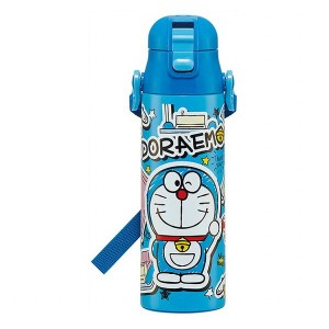 スケーター 超軽量 保冷 ステンレス 水筒 ボトル 直飲み 580ml ドラえもん ステッカー キャラクター かわいい 可愛い 子ども 子供 ランチ