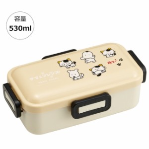 スケーター 銀イオン抗菌 弁当箱 ふわっと盛れる 4点ロック 530ml タマ&フレンズ PFLB6AG キャラクター かわいい 可愛い Skater