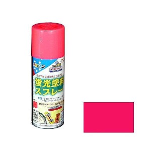 アサヒペン AP 蛍光塗料スプレー 300ML ピンク【送料無料】