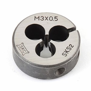 SK11・ネジ切ダイス25mm径・M3X0.5 先端工具：鉄工ドリル：タップ・ダイス