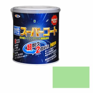 アサヒペン 多用途水性スーパーコート 1.6Lパステルグリーン