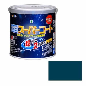 アサヒペン 多用途-水性スーパーコート 0.7L-オーシャンブルー