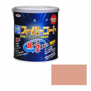 アサヒペン 多用途-水性スーパーコート 1.6L-シャド-ピンク