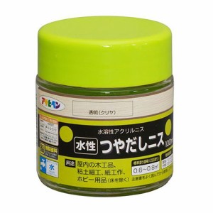 アサヒペン 水性ツヤだしニス 100ML-トウメイークリヤ