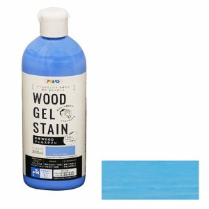 アサヒペン 水性WOODジェルステイン 300ML-チョークブルー