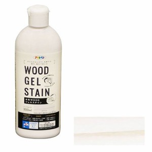 アサヒペン 水性WOODジェルステイン 300ML-ホワイト