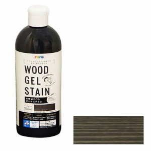 アサヒペン 水性WOODジェルステイン 300ML-ブラック