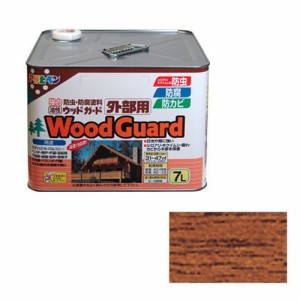 アサヒペン 油性ウッドガード外部用 7L-チークー03【送料無料】