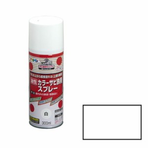 アサヒペン 油性カラーサビ鉄用スプレー 300ML-シロ