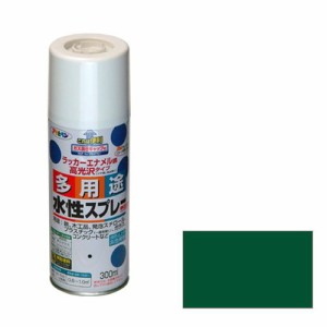 アサヒペン 水性多用途スプレー 300ML-ミドリ