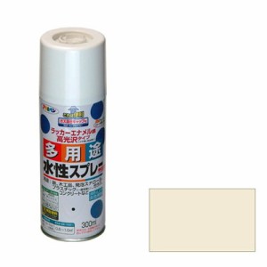 アサヒペン 水性多用途スプレー 300ML-ミルキーホワイト