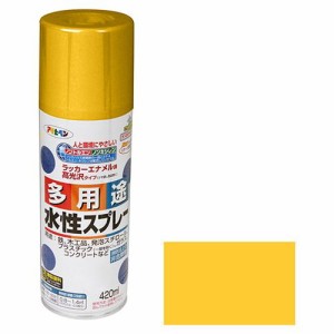 アサヒペン 水性多用途スプレー 420ML-ブライトYE