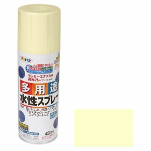 アサヒペン 水性多用途スプレー 420ML-アイボリー