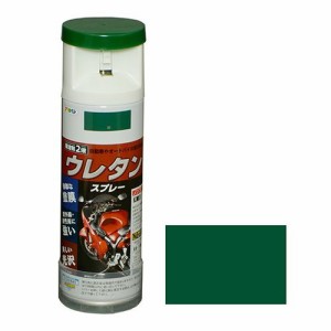 アサヒペン 2液ウレタンスプレー 300ML-ミドリ【送料無料】