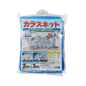 カラスネット 4mm目 2X3m アオ【送料無料】