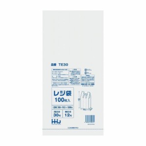 ハウスホールドジャパン株式会社 レジ袋 30号白 100枚 TE30 日用品 雑貨 日用雑貨 生活品