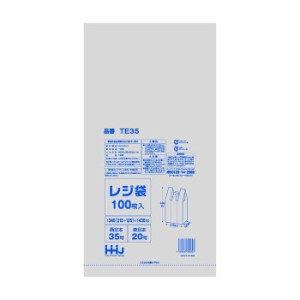 ハウスホールドジャパン株式会社 レジ袋 35号白 100枚 TE35 日用品 雑貨 日用雑貨 生活品