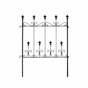オールドシャトーフェンス ミニタイプ 8枚組 フェンス 低い 細め アンティーク ガーデン ガーデニング おしゃれ 北欧 庭園(代引不可)【送