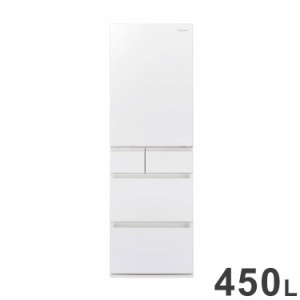 【全国配送可】パナソニック Panasonic 450L パーシャル搭載冷蔵庫 NR-E459PX-W ホワイト(代引不可)【送料無料】