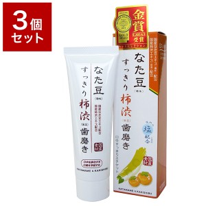 3個セット 三和通商 なた豆(矯味)すっきり柿渋(保湿)歯磨き粉 120g 化粧品 歯磨き ハミガキ オーラル 口内 環境 口臭(代引不可)【送料無 