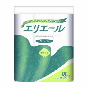 【4個セット】 大王製紙 エリエールトイレティシュー 18ロール ダブルまとめ買い まとめ売り セット販売 セット 業務用 備蓄(代引不可)【