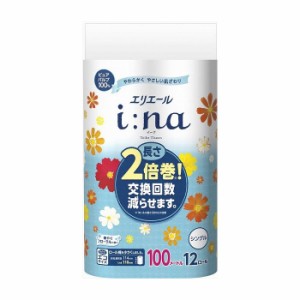 【6個セット】 大王製紙 エリエール イーナ トイレット 12ロール シングルまとめ買い まとめ売り セット販売 セット 業務用 備蓄(代引不 