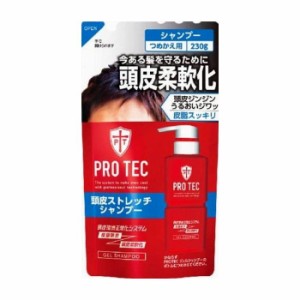 ライオン PRO TEC 頭皮ストレッチシャンプー つめかえ用 230g 医薬部外品(代引不可)