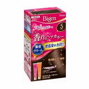 ホーユー ビゲン 香りのヘアカラー クリーム 5 ブラウン 医薬部外品(代引不可)