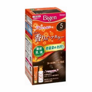 ホーユー ビゲン 香りのヘアカラー 乳液 5 ブラウン 医薬部外品(代引不可)