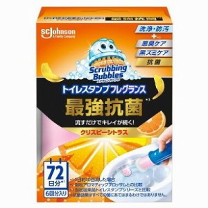 【単品6個セット】 スクラビングバブルトイレスタンプフレグランスプレミアム抗菌クリスピーシトラス本体 まとめ買い(代引不可)