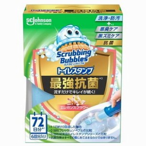 【単品5個セット】 スクラビングバブルトイレスタンププレミアム抗菌エレガンスフラワー本体 まとめ買い(代引不可)