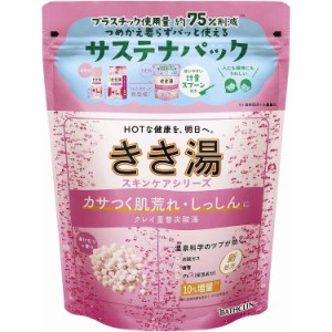 【単品】バスクリン きき湯 クレイ重曹炭酸湯 360g(代引不可)