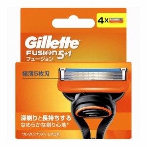 【単品9個セット】 P&G ジレット フュージョンマニュアル替刃4個入り(代引不可)【送料無料】