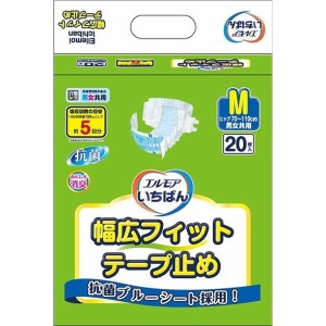 【単品16個セット】 エルモアいちばん幅広フィットテープ止め M 20枚 カミ商事(代引不可)【送料無料】