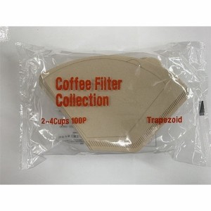 【単品1個セット】 台形EF2-100P 無漂白コーヒーフィルター カナエ紙工(代引不可)