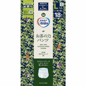 【単品1個セット】エルモアいちばん お茶の力パンツ L~LL 18枚 カミ商事(代引不可)【送料無料】