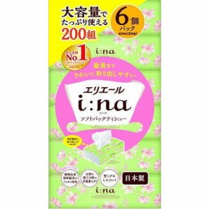 【単品3個セット】エリエールイーナティシューソフトパック200W6P 大王製紙(代引不可)【送料無料】