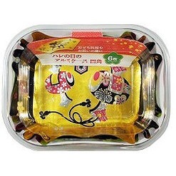 【単品1個セット】ハレの日のアルミケース四角6枚 大和物産(代引不可)