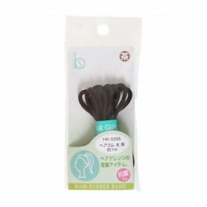 【単品1個セット】 HK0265ヘアゴム太茶抗菌 貝印株式会社(美粧)(代引不可)