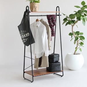 anthem アンセム ハンガーラック Hanger Rack ハンガー ウォールナット 天然木 スチール 収納家具 玄関収納 ポールハンガー(代引不可)【 