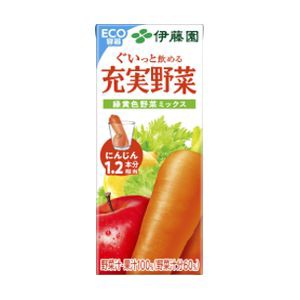 伊藤園 充実野菜 緑黄色野菜ミックス 紙パック 200ml×24本 1ケース 野菜ジュース（代引き不可） 【送料無料】