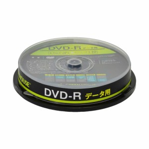 グリーンハウス DVD-R データ用 1-16倍速 10枚スピンドル GH-DVDRDA10(代引き不可)