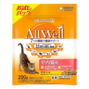 AllWell 室内猫用 チキン味 挽き小魚とささみフリーズドライパウダー入り 200g オールウェル ペットフード おやつ