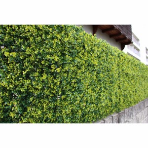 リアルグリーンフェンス 1m×1m ボックスウッド グリーンカーテン 日よけ フェイクグリーン 観葉植物 おしゃれ 装飾(代引不可)【送料無料